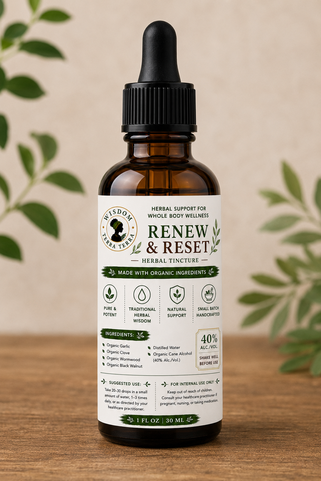 Renew & Reset Herbal Tincture