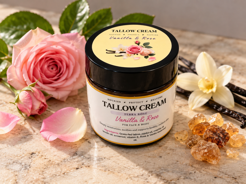 Vanilla & Rose Tallow Cream