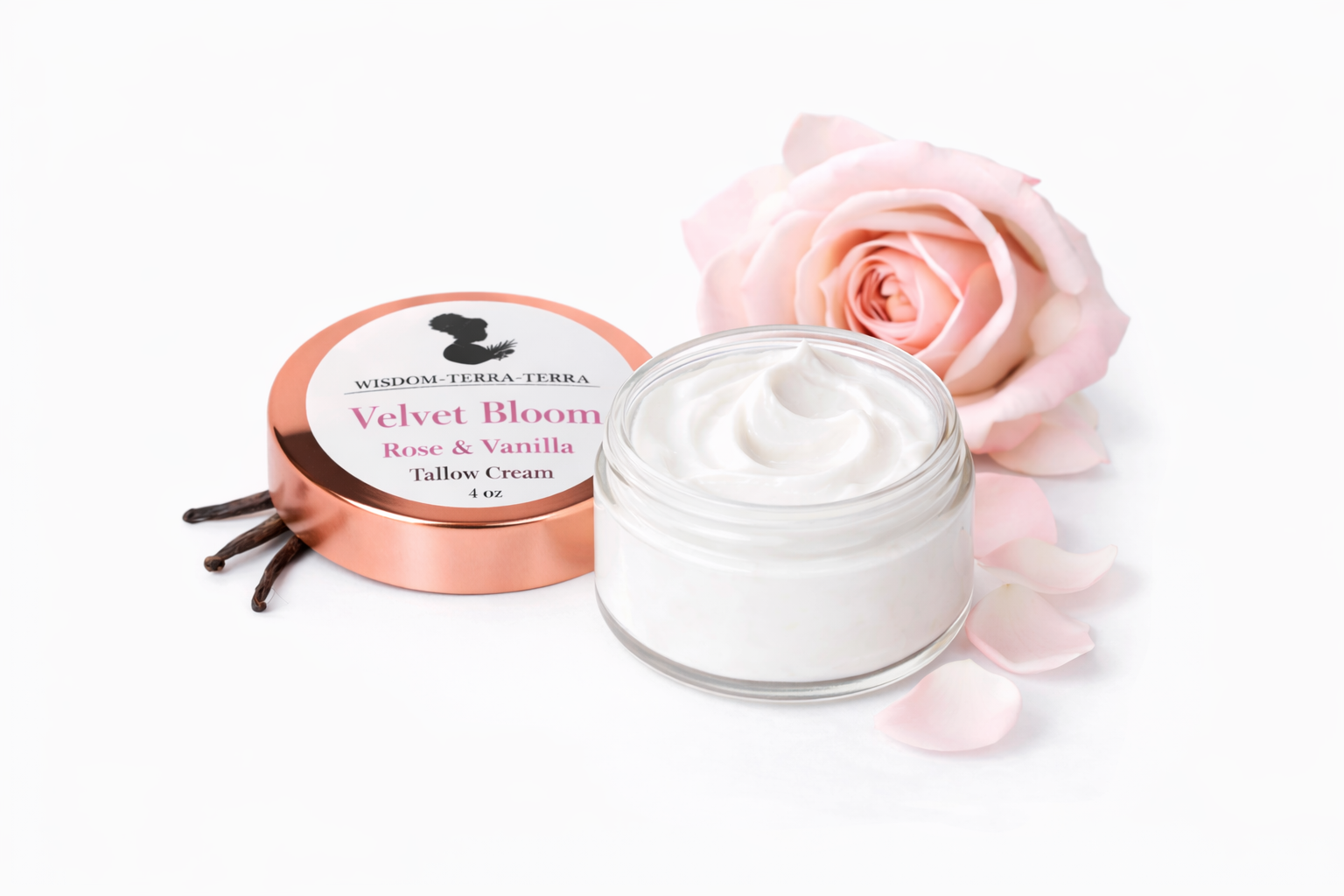 Rose & Vanilla Tallow Cream